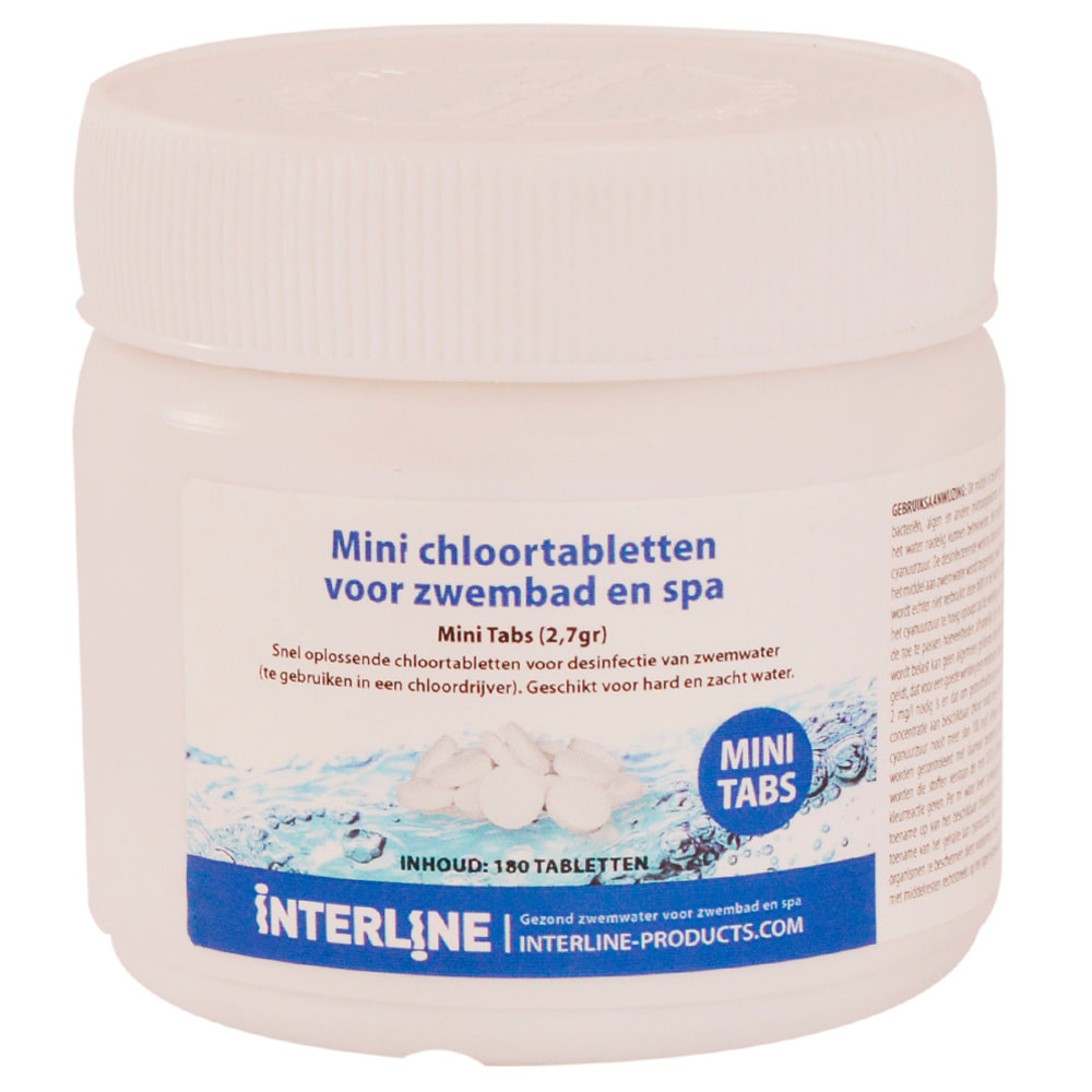  Zwembadreiniging chloortabletten 2,7 gram (180 stuks)