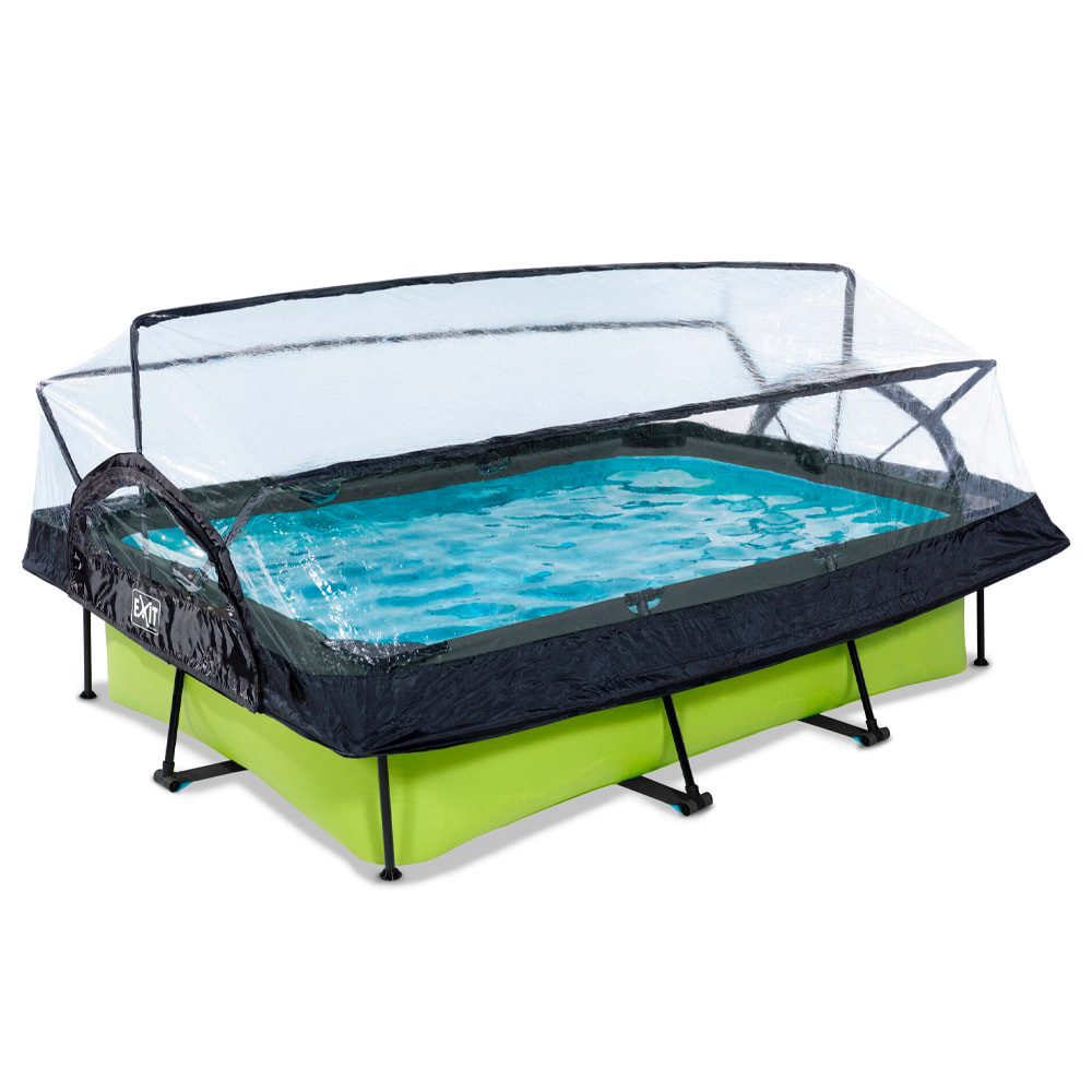  Lime zwembad 300x200x65 met overkapping