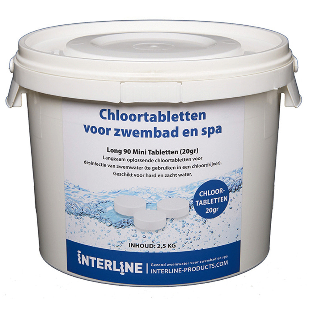  Zwembadreiniging chloortabletten 20 gram (2,5 kg)